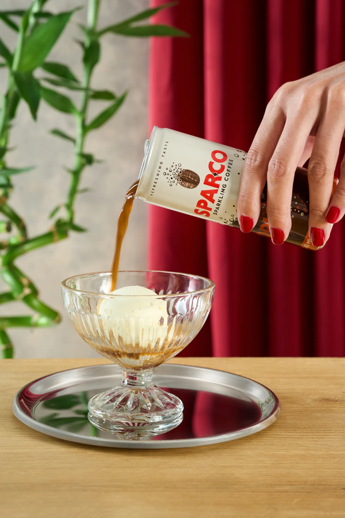Coffee dessert served with Sparco